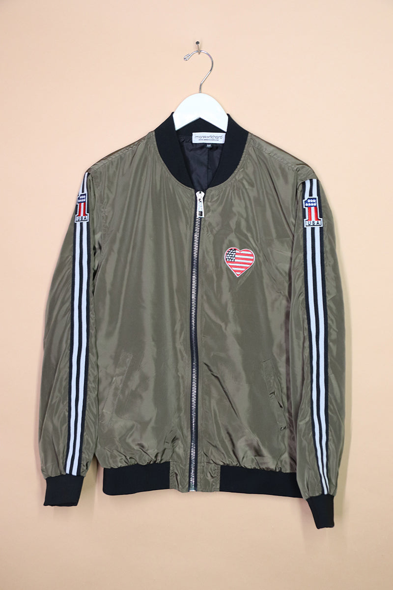 Sample#01264- America Army Bomber Jacket-M