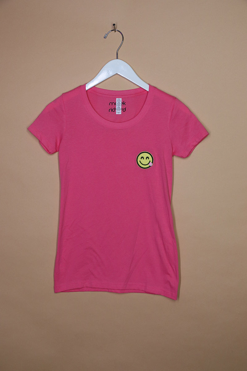 Sample#01273- Smile Femme Fitted Tee Pink-XS