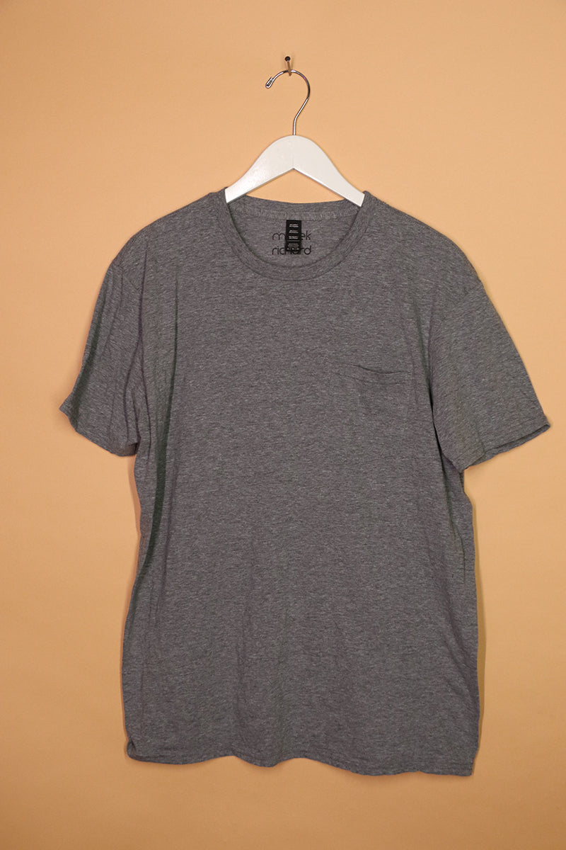 Sample#01297- Core Charcoal Pocket Tee-XL