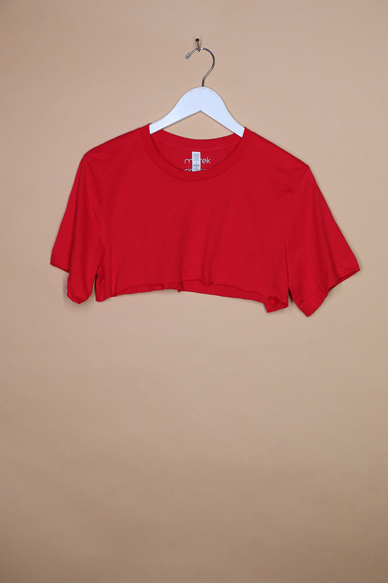 Sample#01298- Core Red Extreme Crop Tee-M