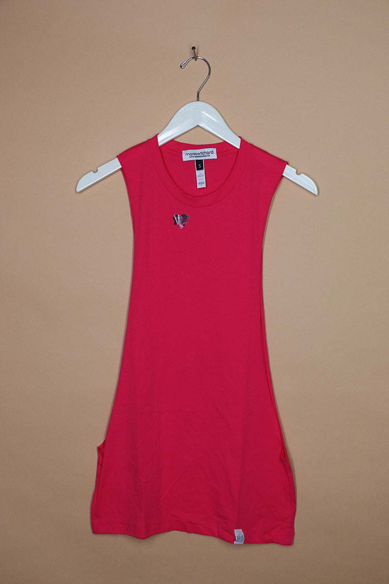 Sample#01353- Core Fuchsia Low Arm Tank-S