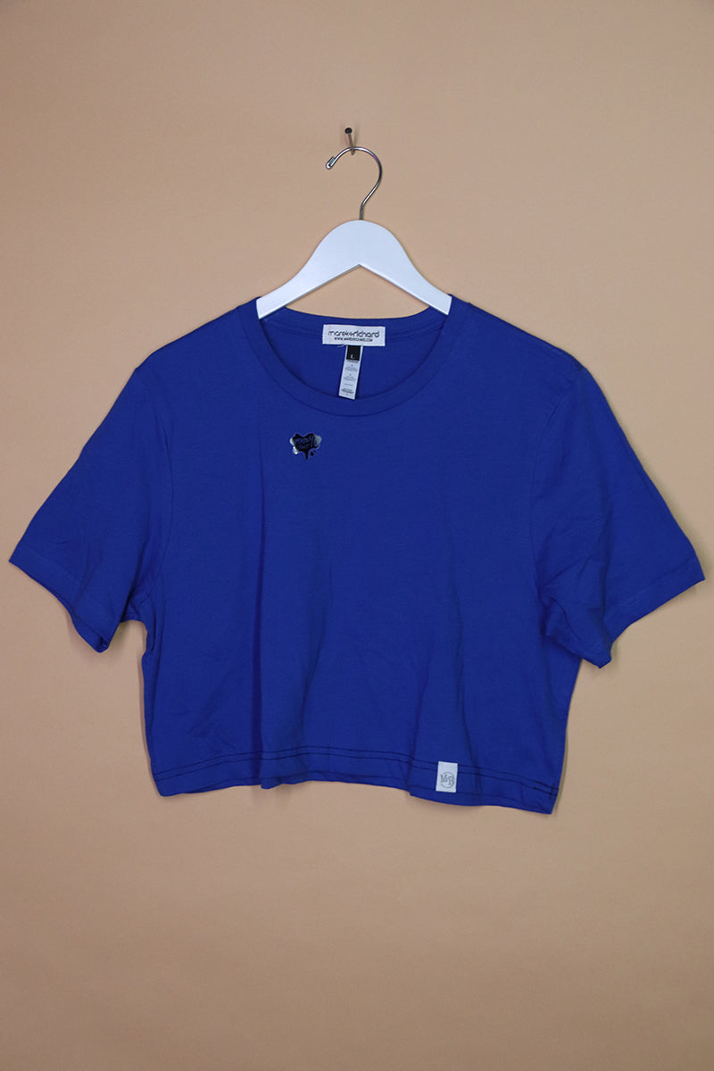 Sample#01401- Core Royal Crop Tee-L