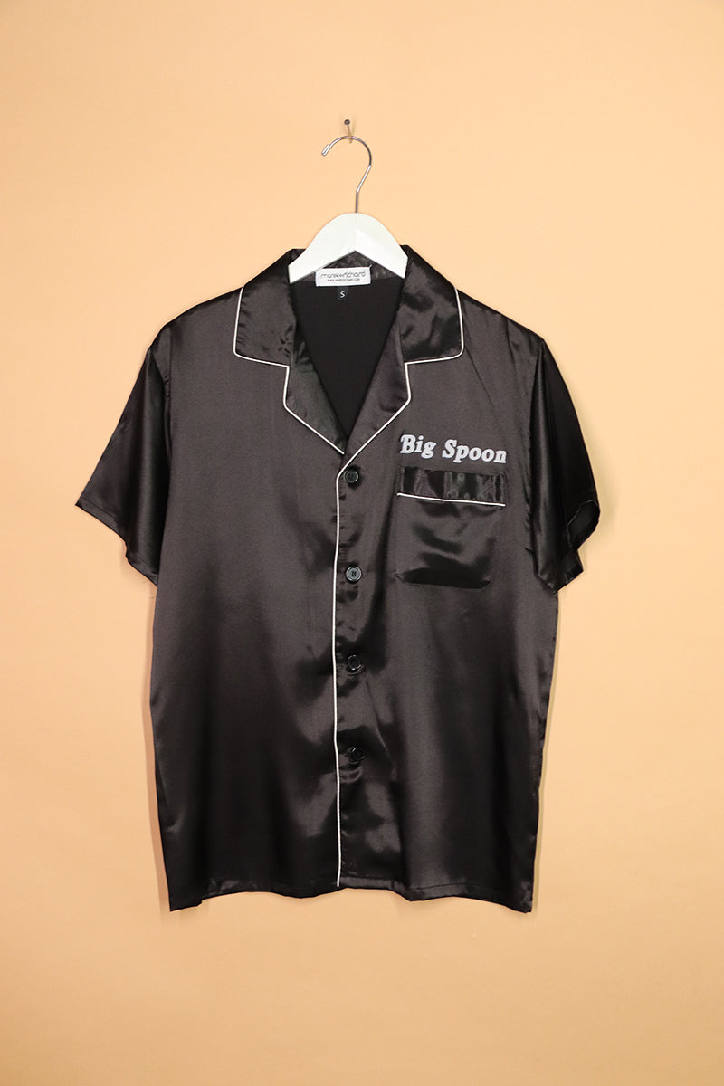 Sample#01461- Big Spoon Black Shirt-S