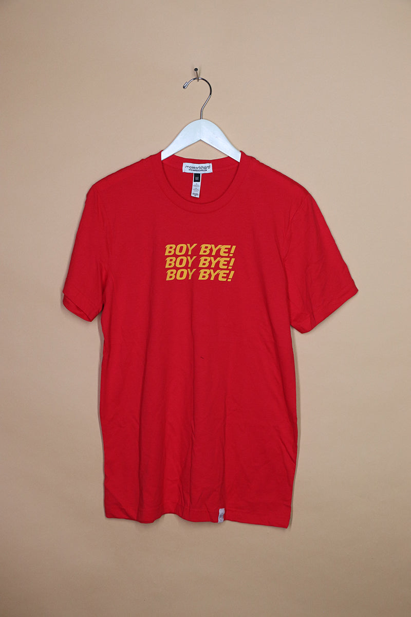 Sample#01466- Boy Bye Red Tee-M