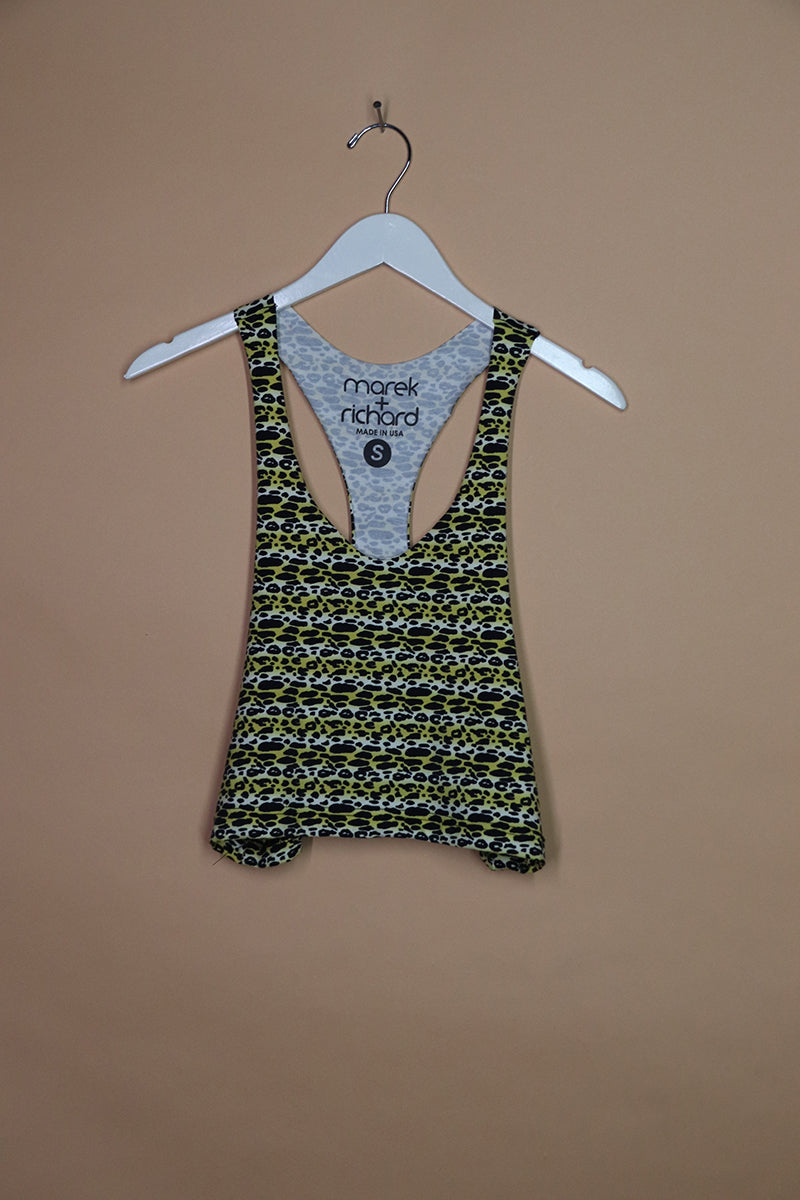 Sample#01505- Animal Instinct Crop String Tank-S