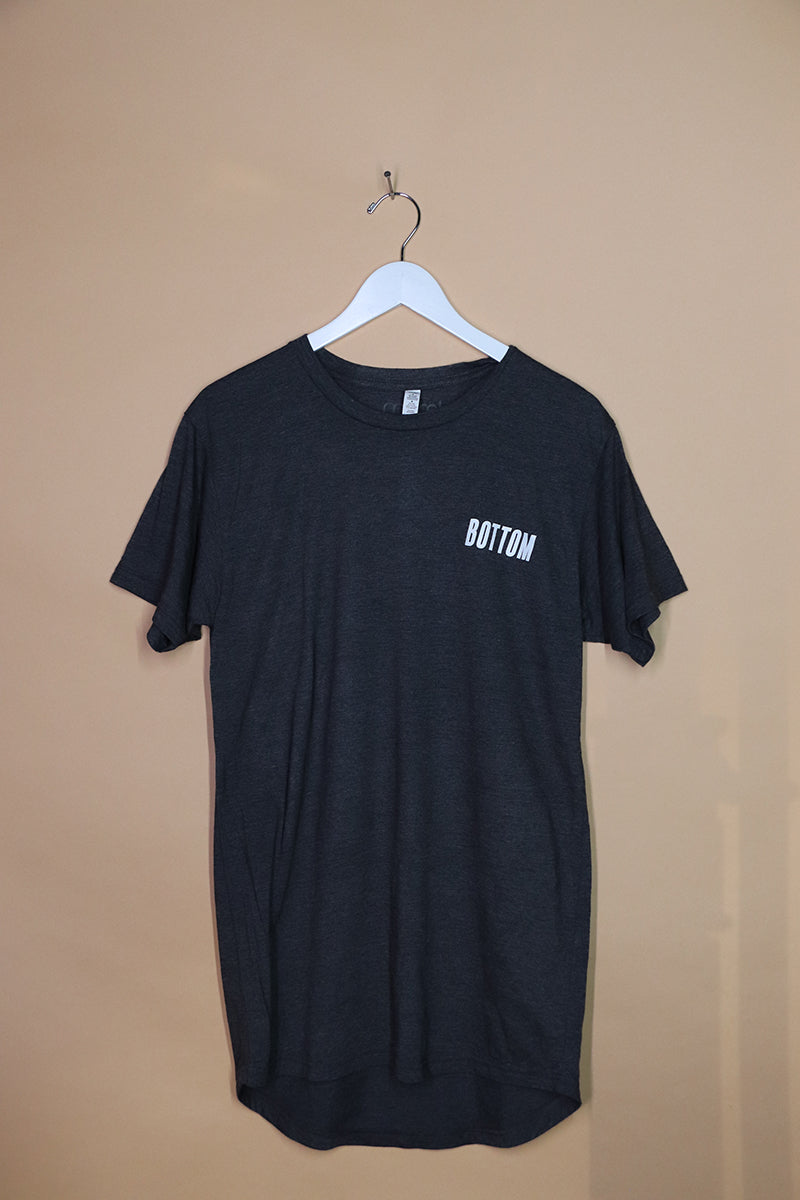 Sample#01579- Bottom Charcoal Tunic Tee-M