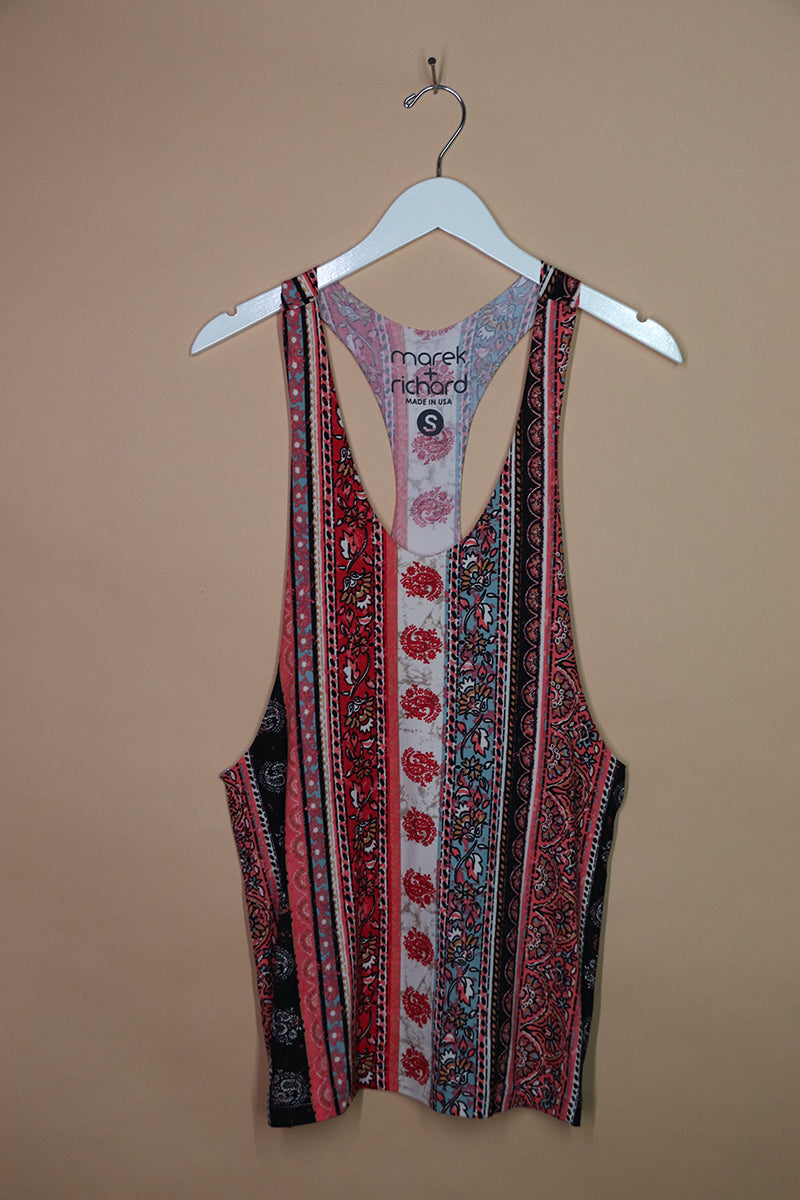 Sample#01612- Morocco Red String Tank-S