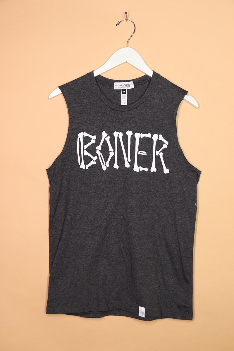 Sample#01661- Boner Charcoal Sleeveless Tee-M