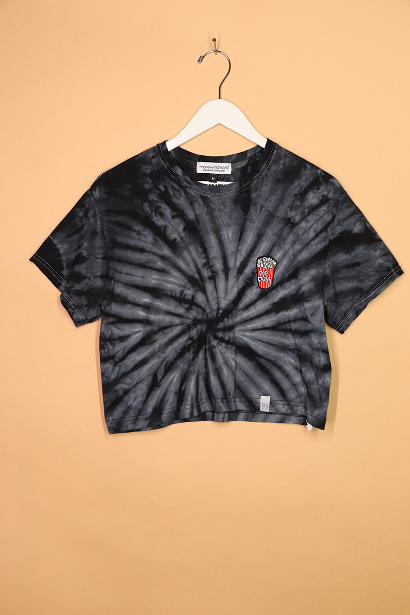 Sample#01699- Scary Movie Popcorn Crop Tee-M