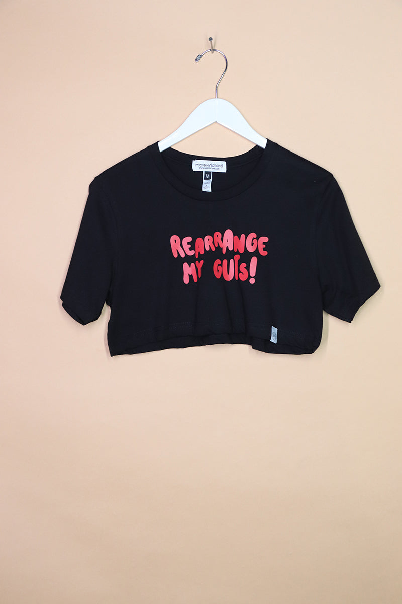 Sample#01706- Rearrange My Guts Extreme Crop Tee-M