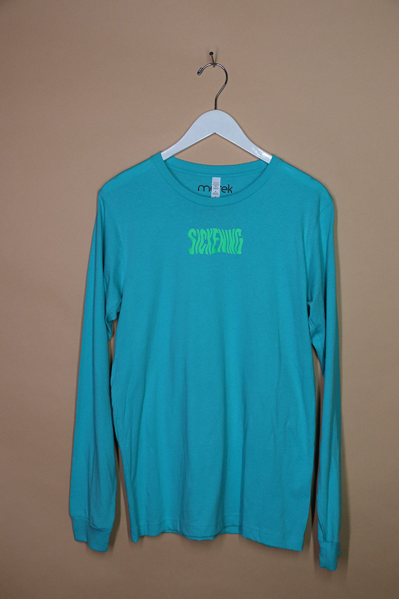 Sample#01874- Sickening Teal Long Sleeve Tee-M