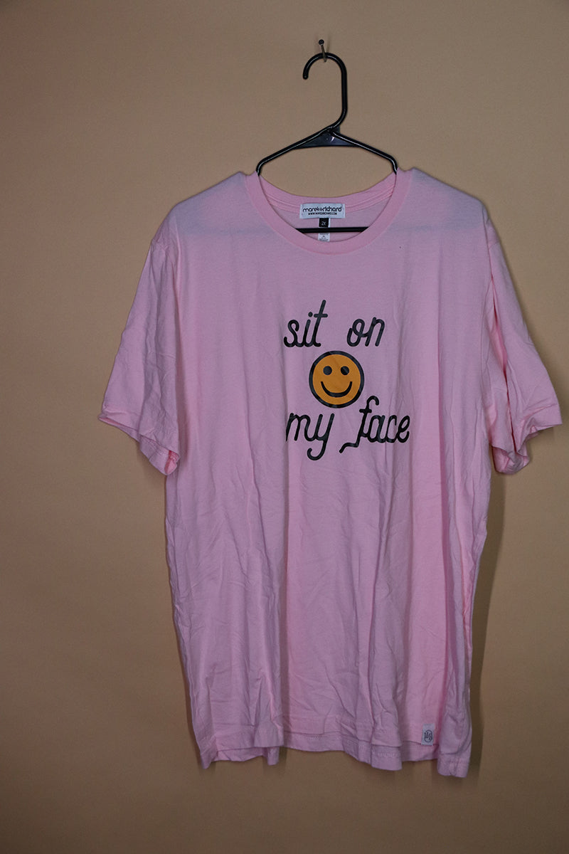 Sample#01876- Sit On MY Face Pink Tee-2XL