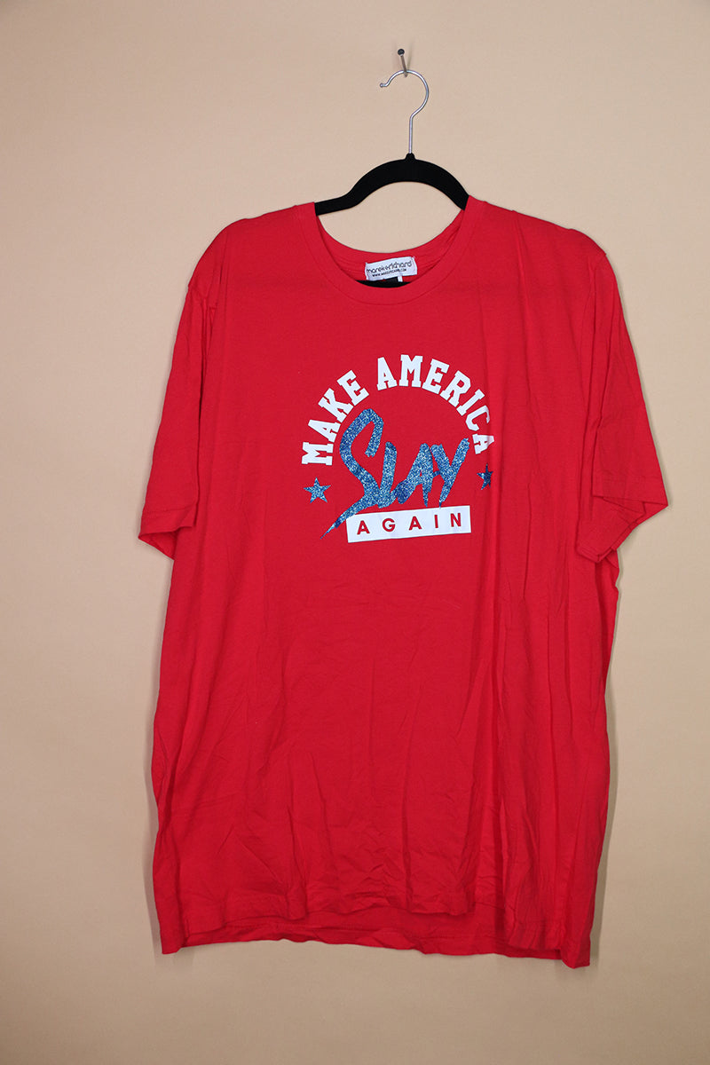 Sample#01879- Make America Slay Again Redd Tee- 2XL