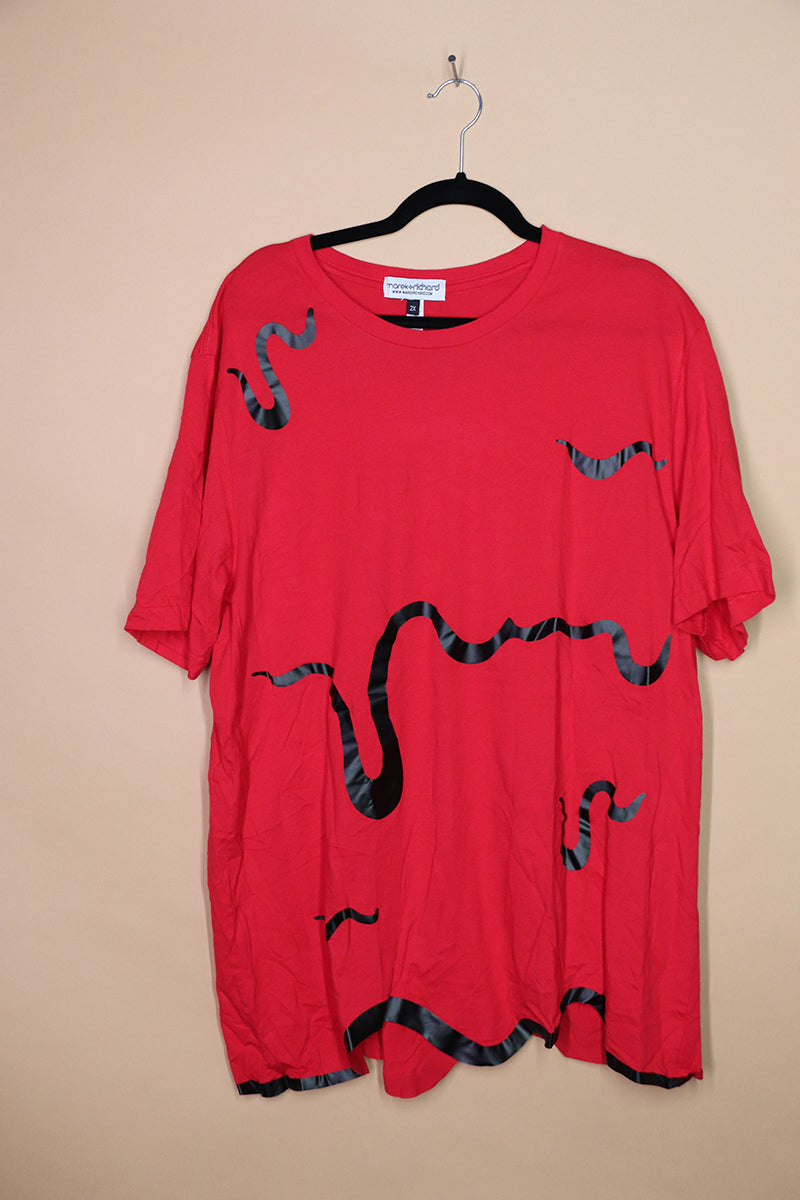 Sample#01880- Blood Bath Red Tee-2XL