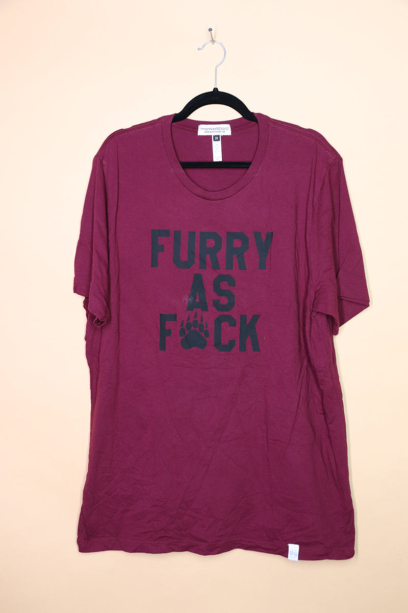 Sample#01893- Furry AF Burg Tee-2XL