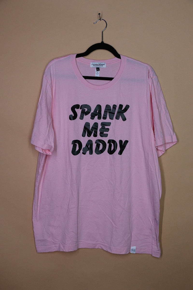 Sample#01896- Spank Me Daddy Pink Tee-2XL