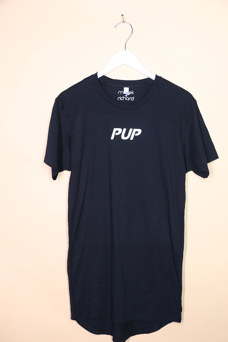 Sample#01902- Pup Black Tunic Tee-M