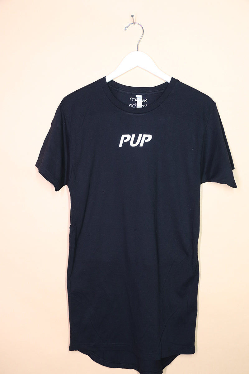 Sample#01904- Pup Black Tunic Tee-M