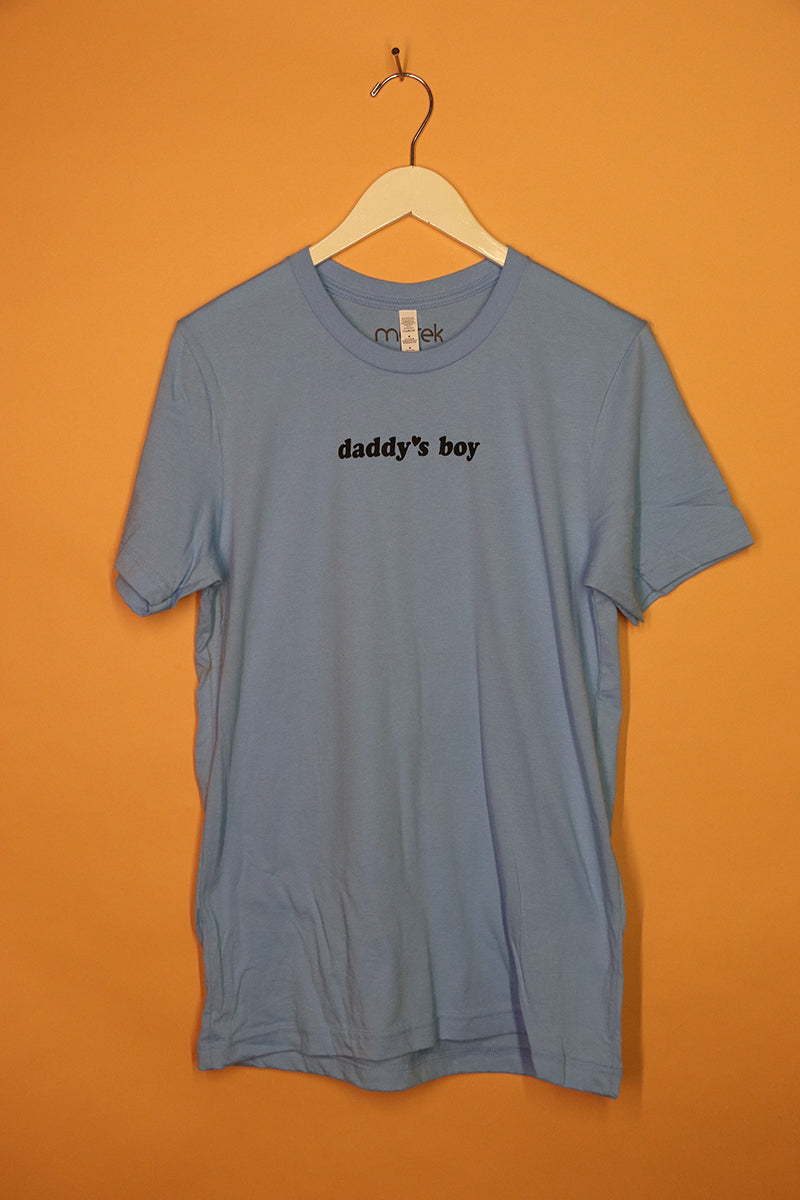 Sample#01909- Daddy's Boy Light Blue Tee-M