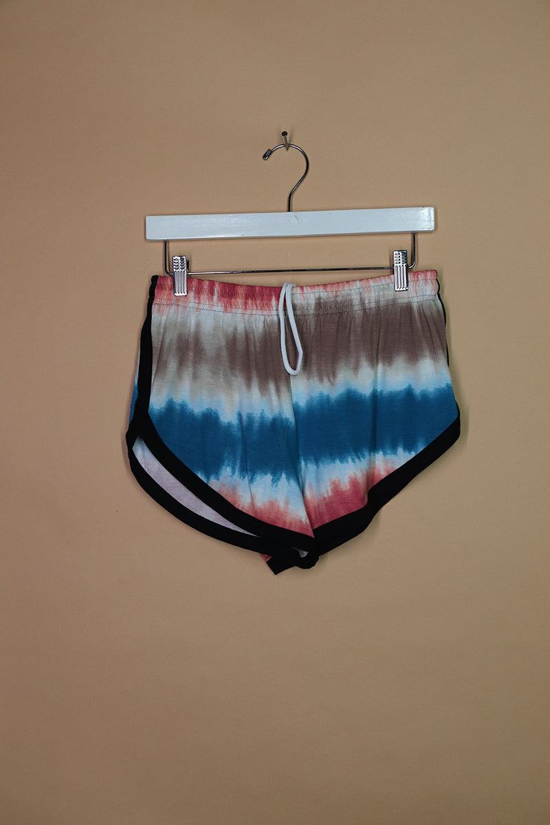 Sample#02026- Americana Tye Dye Running Shorts