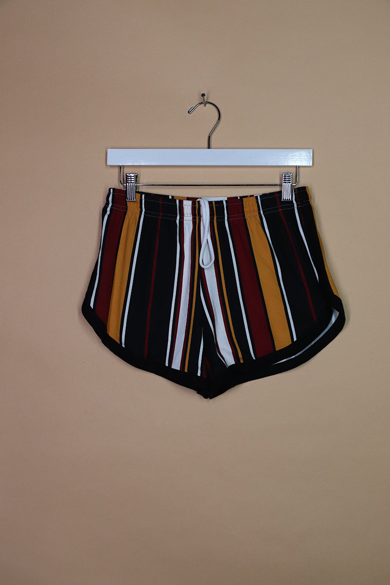 Sample#02034- Orginal Heritage Gold Stripe Running Shorts-S