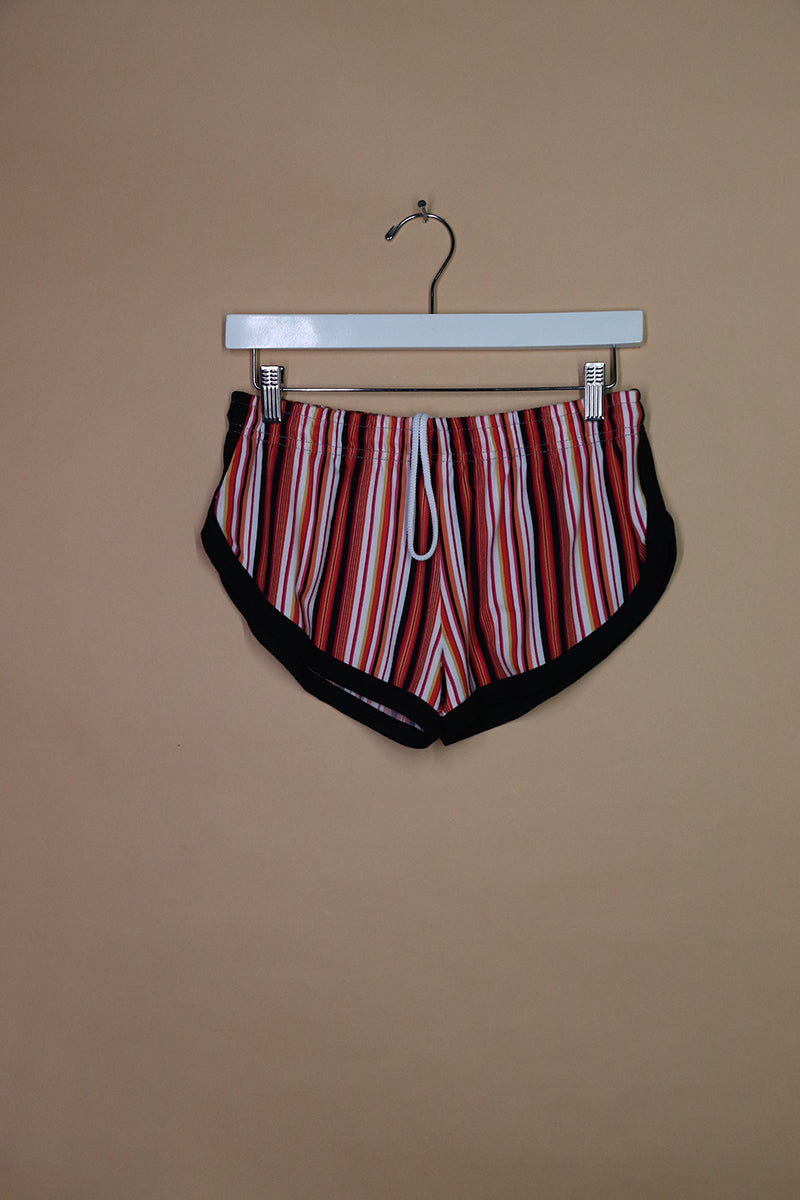 Sample#02099- Tv Stripes Shorty Shorts-S