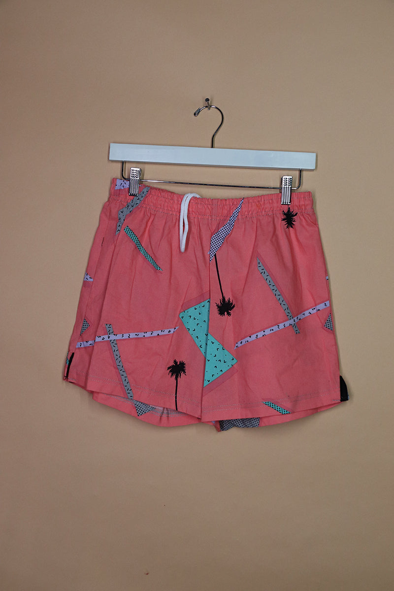 Sample#02104- Eighties Miami Cotton Athletic Shorts-S