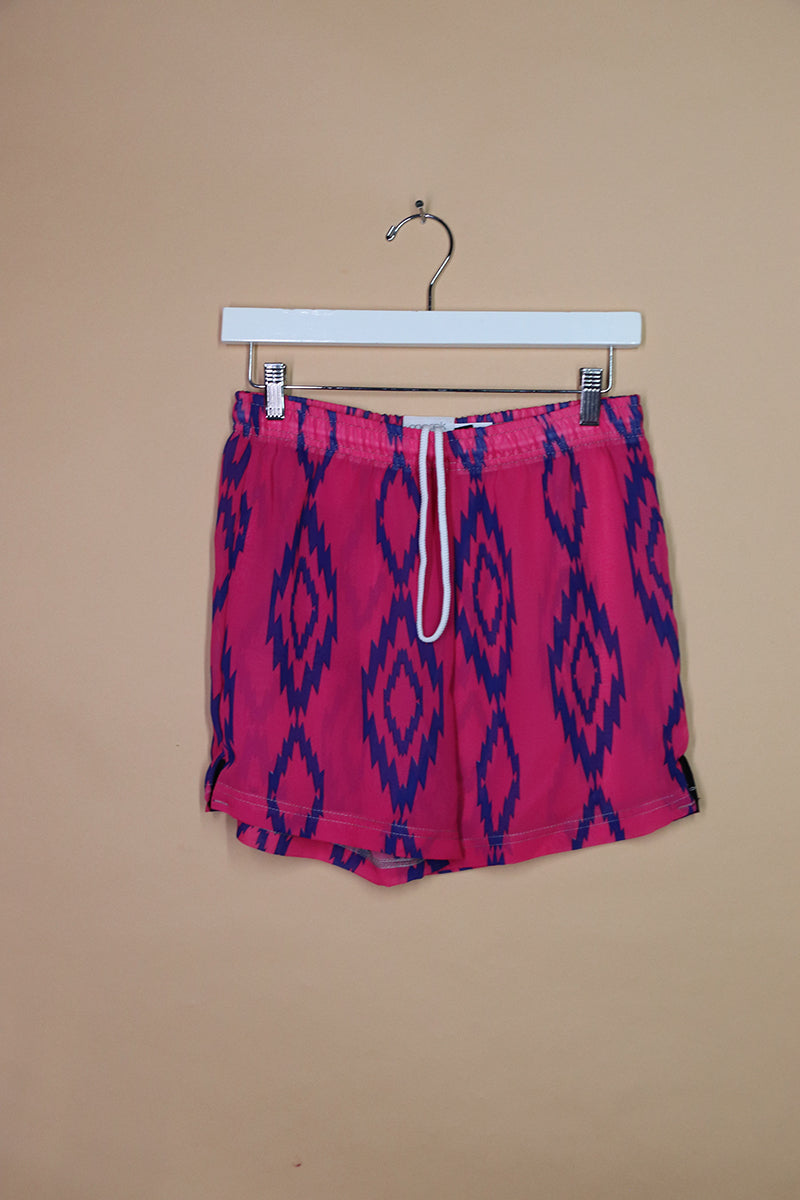 Sample#02105- Diamond Back Fucjsia Athletic Shorts-S