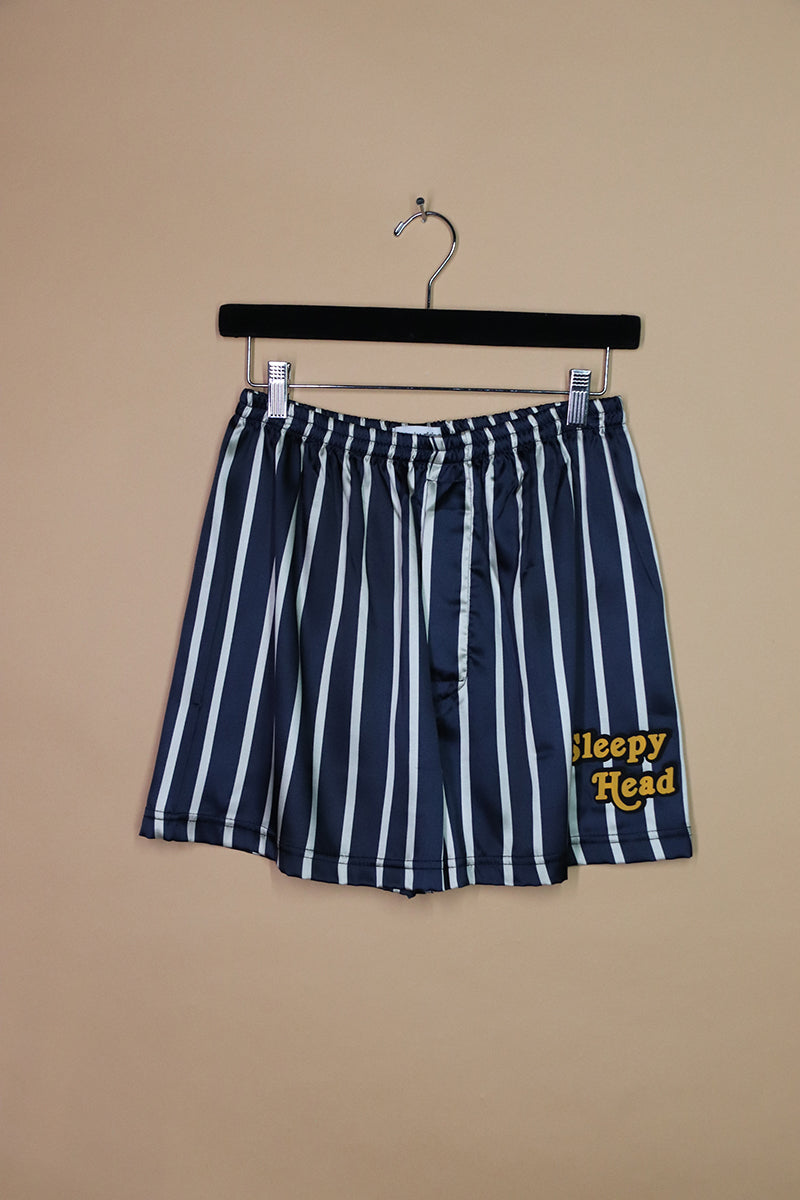 Sample#02124- Sleepy Head Satin Athletic Shorts-S