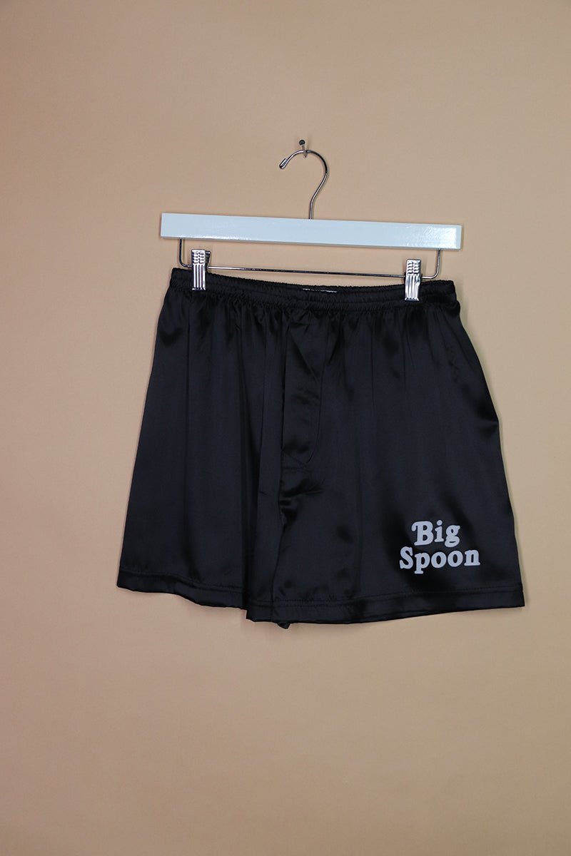 Sample#02131- Big Spoon Satin Athletic Shorts-S