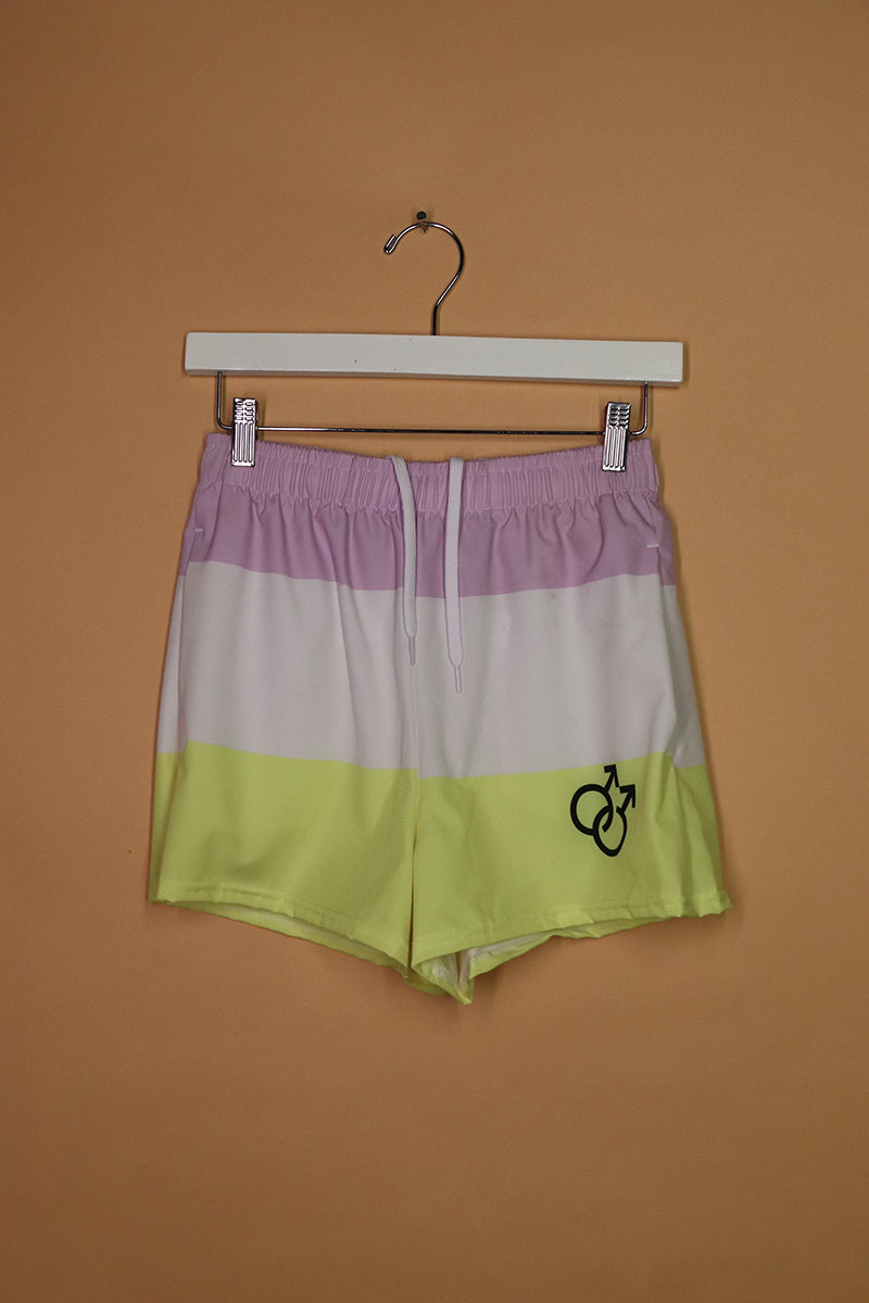 Sample#02161- Twink Flag Athletic Shorts-S