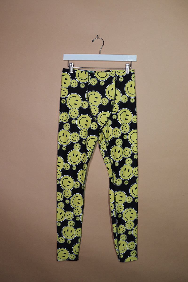 Sample#02227- Smiley Face All Over Print Tights-M