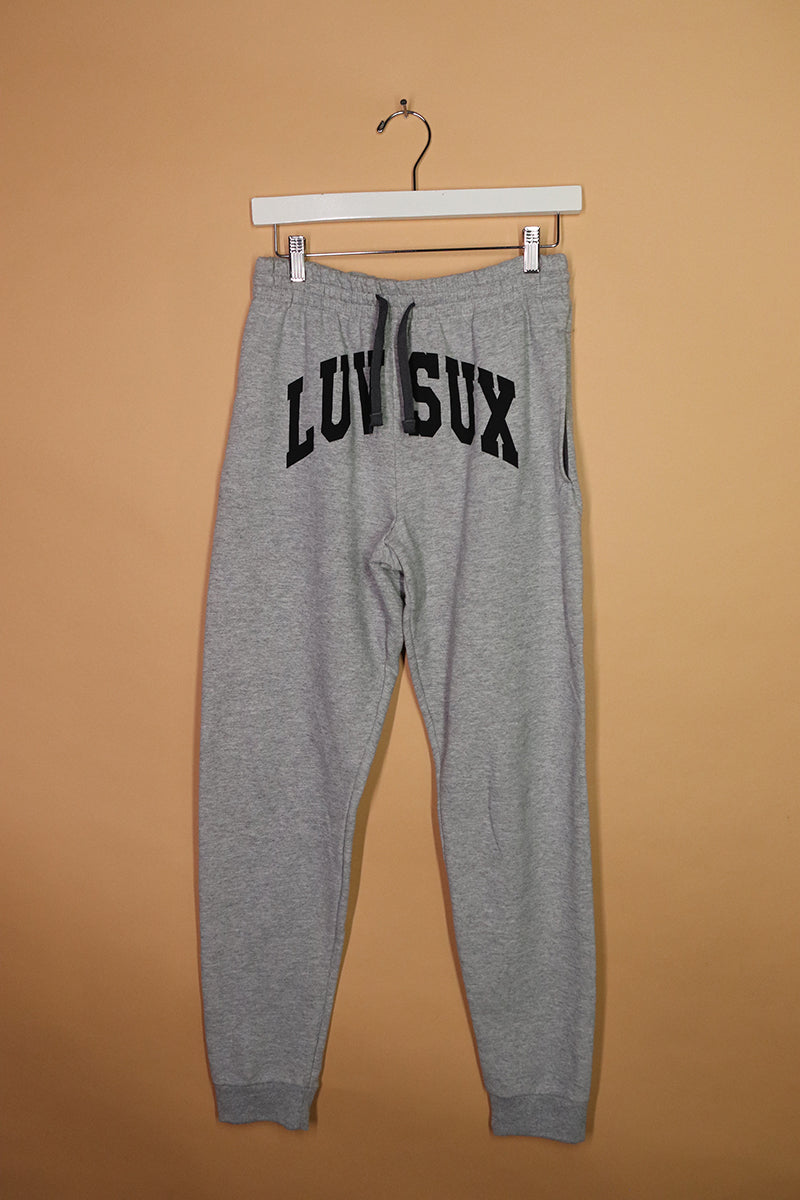 Sample#02252- Love Suxs Grey Sweatpants-S