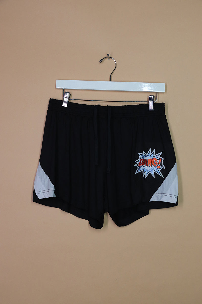 Sample#02284- Bang Patch Athletic Shorts-M