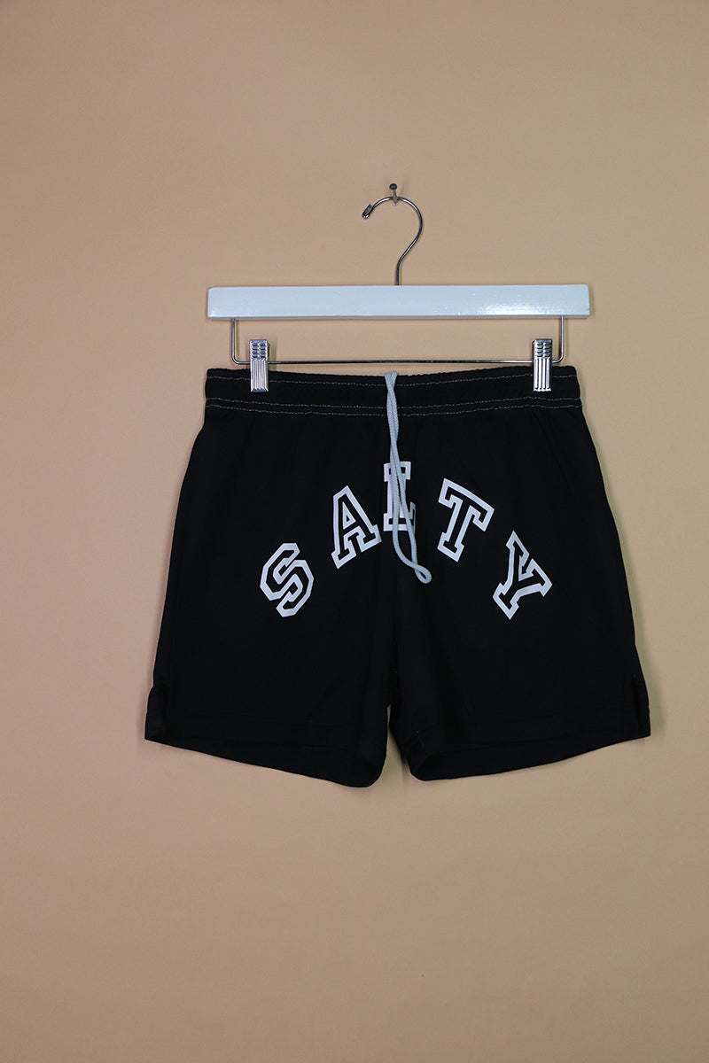 Sample#02294- Salty Black Athletic Shorts-S