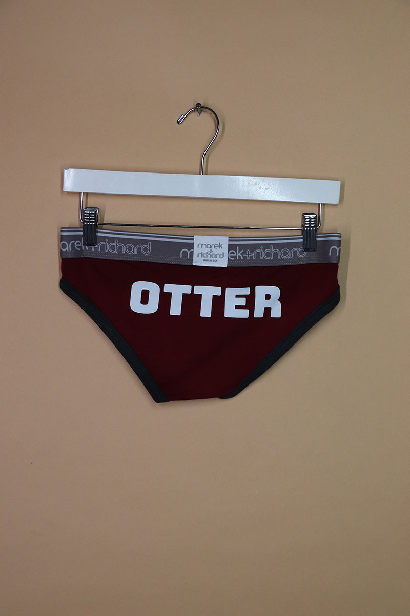 Sample#02337- Otter Marron Bikini Brief-S