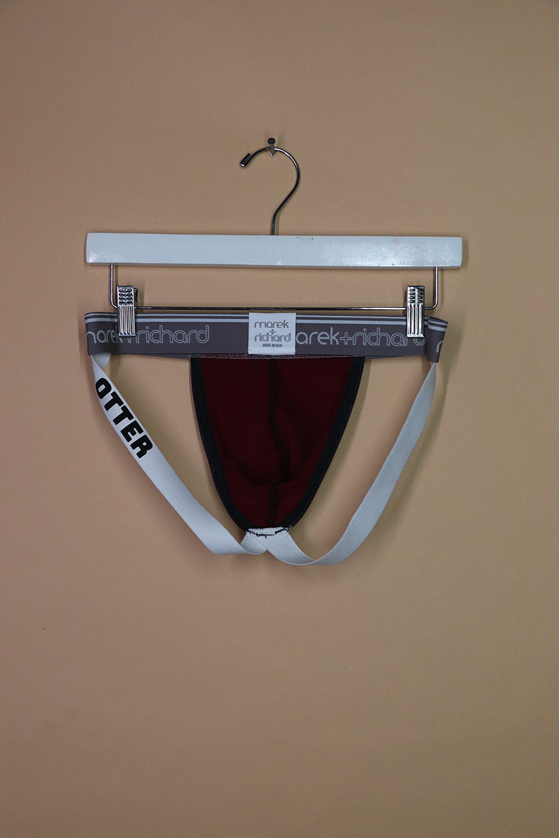 Sample#02371- Otter Maroon Jockstrap-M