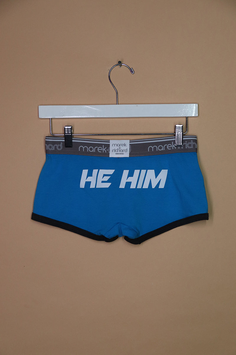 Sample#02474- He/Him Pronouns Blue Trunk-S