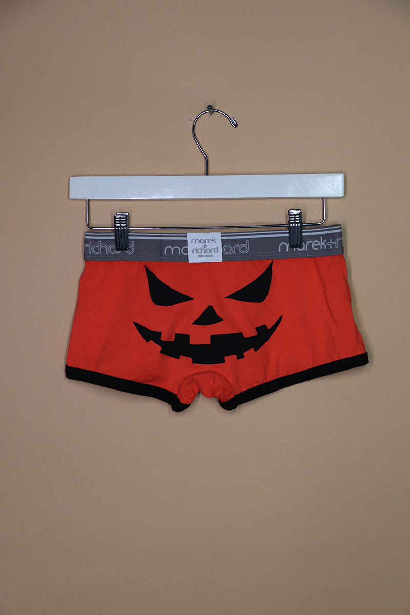 Sample#02475- Pumkin Face Orange Trunk-S