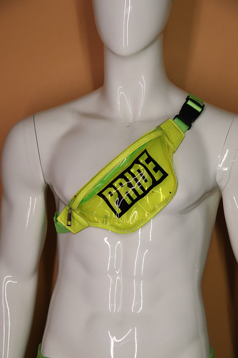 Sample#02534- Pride Neon Yellow Fanny Pack Bum Bag