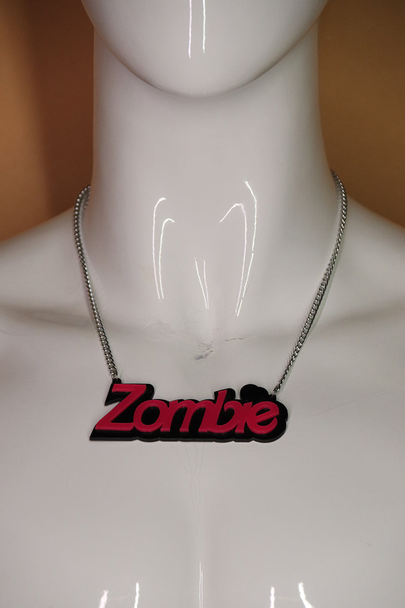 Sample#02588- Zombie Acrylic Necklace