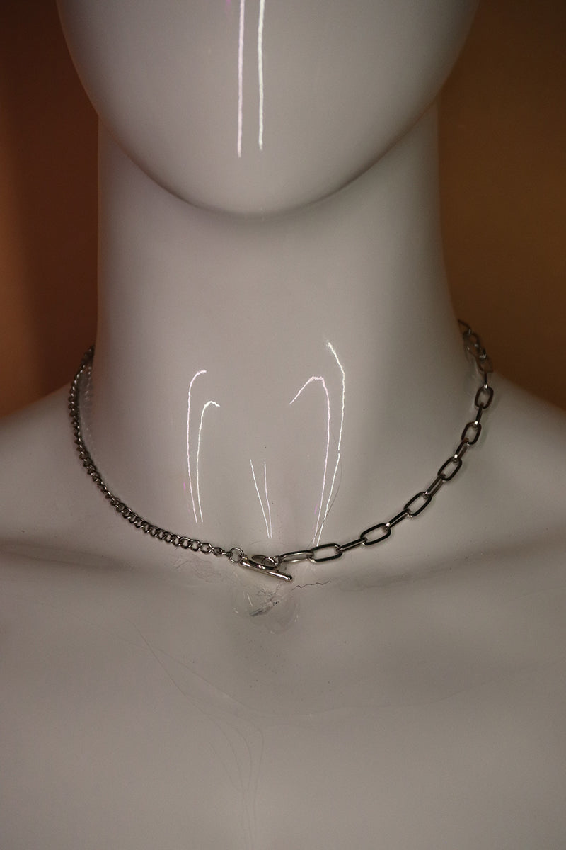 Sample#02646- Simple Silver Necklace