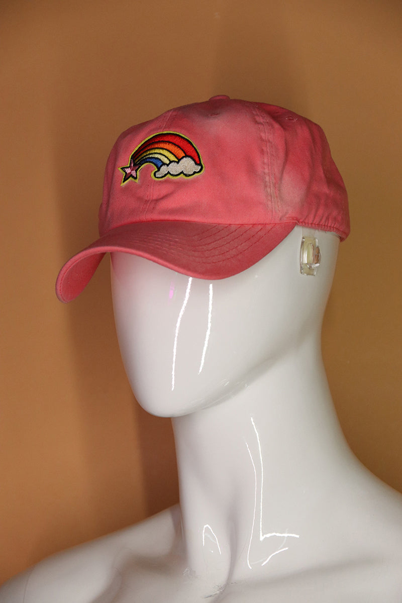 Sample#02772- Shooting Star Fuschia Vintage Dad Hat