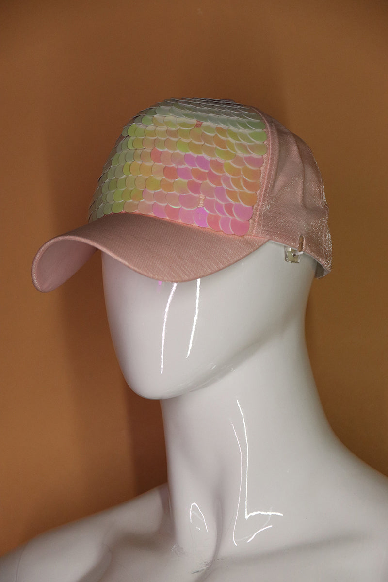 Sample#02782- Fish Scales Pink Dad Hat