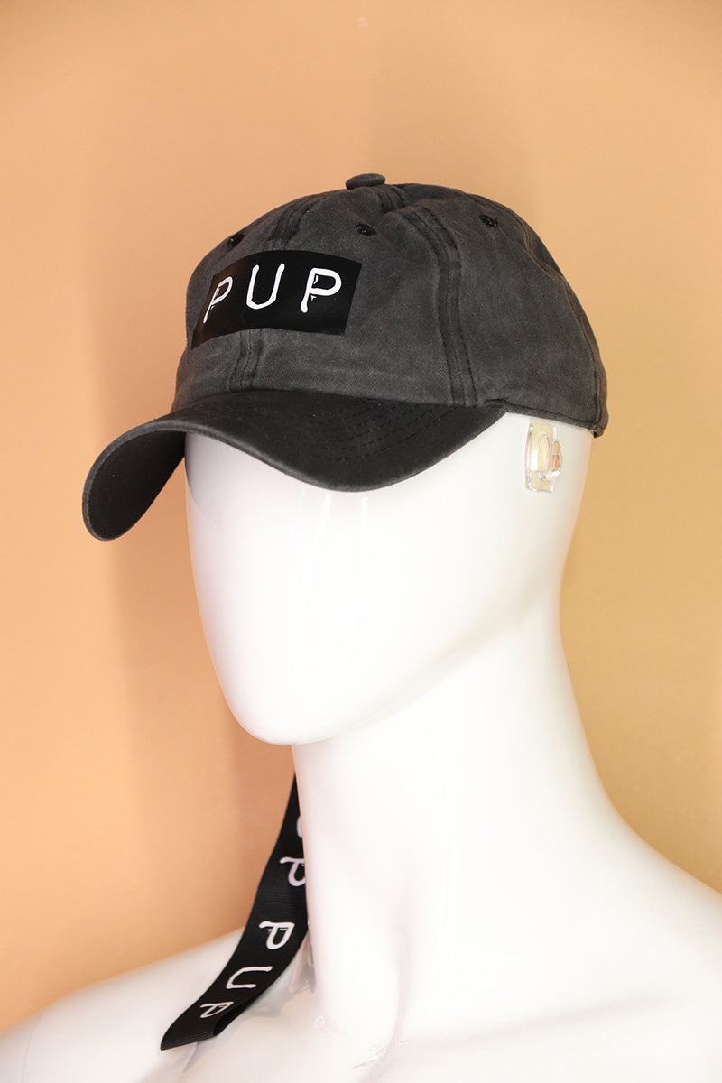 Sample#02790- Pup Vintage Dad Hat With Tail