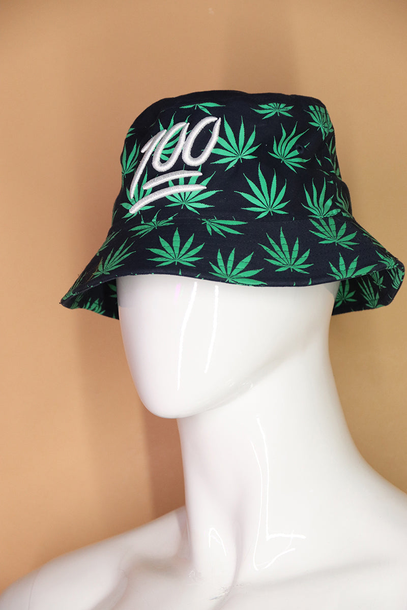 Sample#02806- 100% Weed Bucket Hat