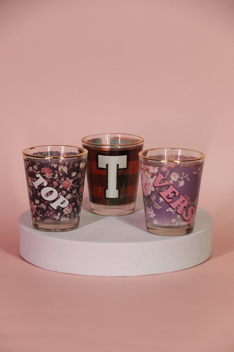 Sample#02844- Top To Vers Shotglass Set  of 3