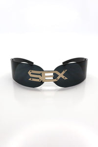 Sex Visor Shield Sunglasses – Black