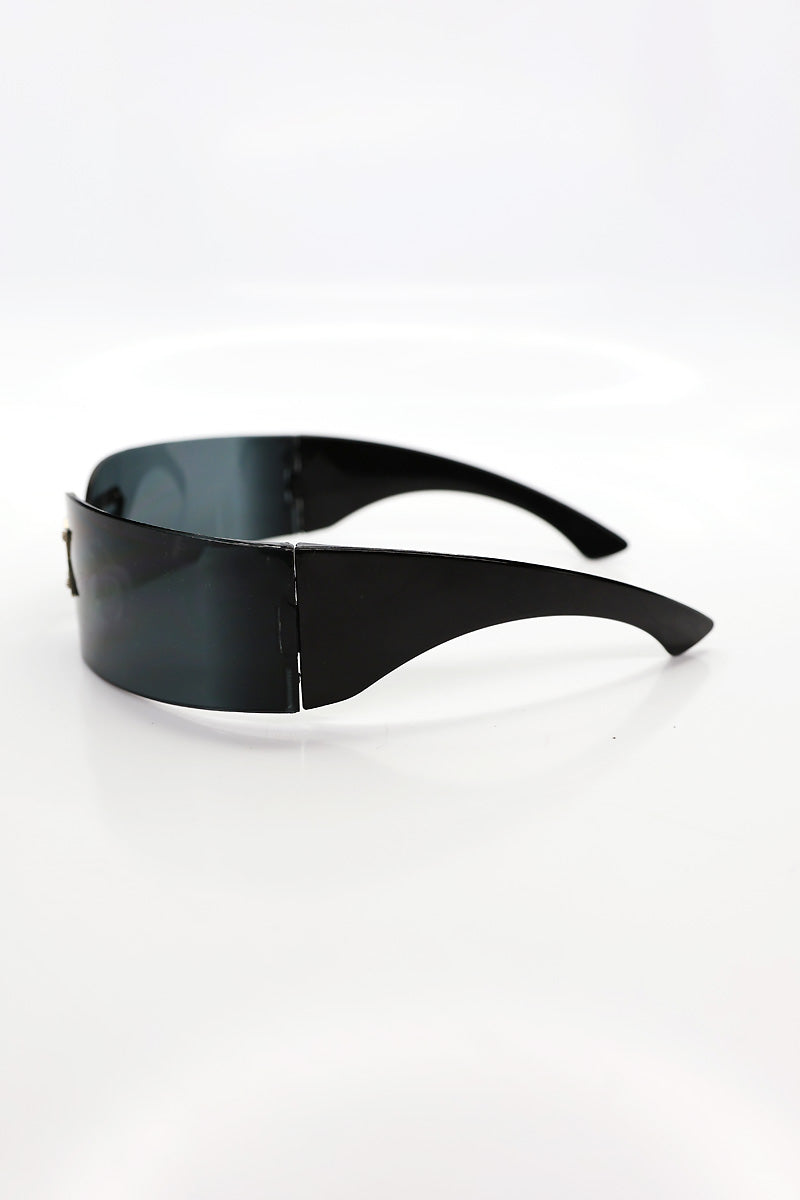Sex Visor Shield Sunglasses – Black