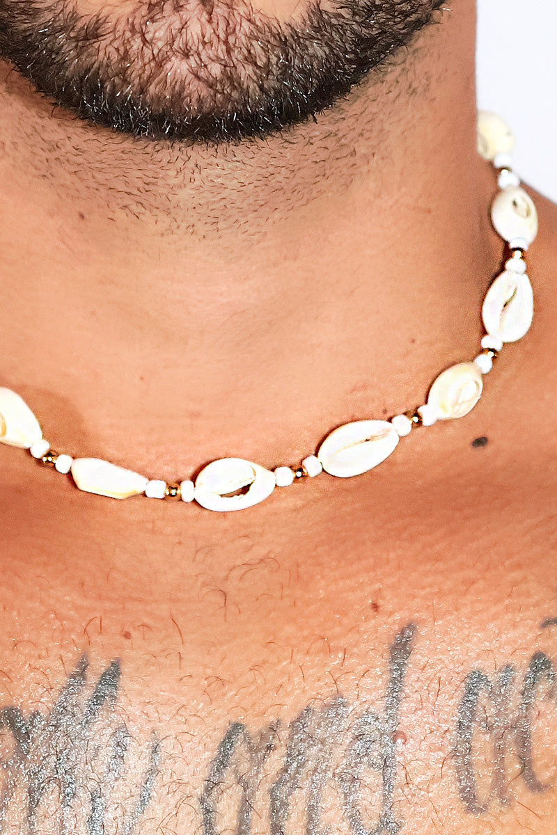 Shoreline Shell Choker Necklace - Natural
